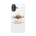 Slim Phone Case — "Limitless" Christian Cross Design with Philippians 4:13 Inspirational Quote