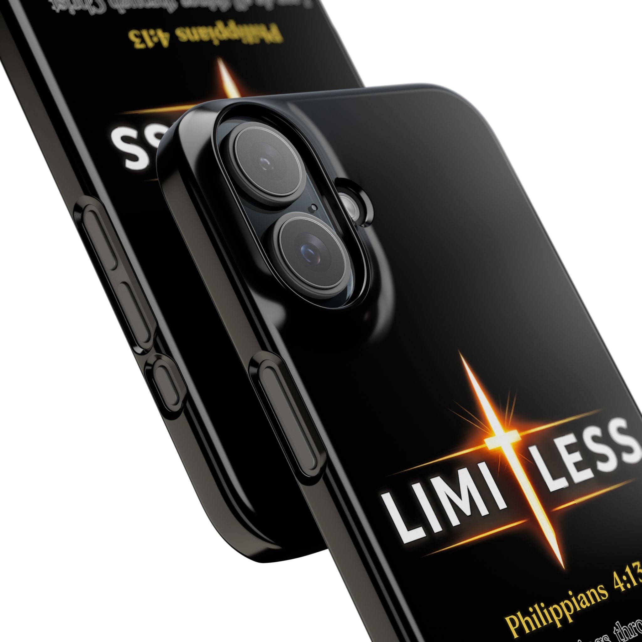 Limitless Cross Phone Case — Philippians 4:13 Christian Slim Case